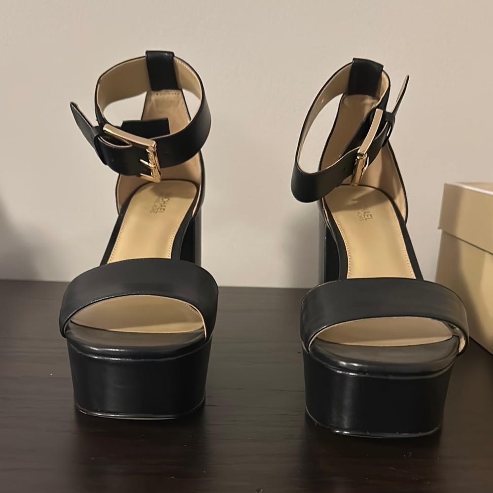 Michael Kors Black Platform Sandals